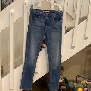 Girls or boys signature Levi Strauss Blue Denim Jeans 18 regular